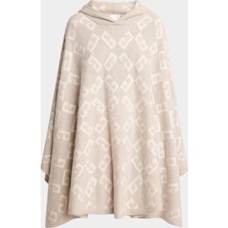 Givenchy Monogram 72 hooded cashmere poncho - beige - L