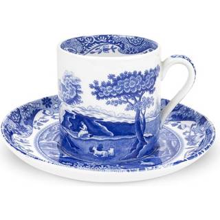 Blue Italian Espressokop og Underkop, 9 cl - Spode
