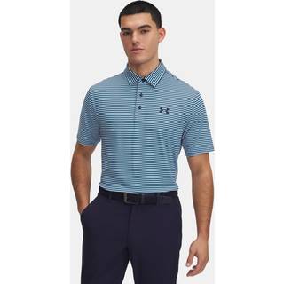 Under Armour Playoff 3.0 Stripe Men's Polo Ether Blue / Midnight Navy / Midnight Navy XS