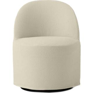 Audo Copenhagen Tearoom Klubstol Med Drejefod + Aftageligt Betræk Logan Jasmine - Stole Bouclé Off-White - 71111-007566