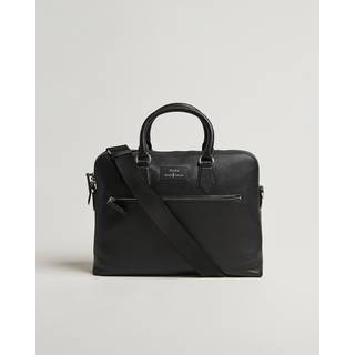 Polo Ralph Lauren Pebble Leather Messenger Bag Black