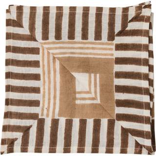 Tell Me More Ella serviet 50x50 cm Hazelnut checkered