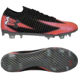 Under Armour Shadow Elite 3 FG Men's Soccer Cleats Black / Ares Red / Metallic Gun Metal 46