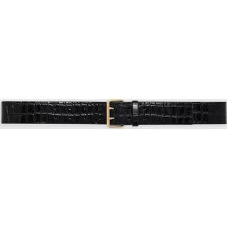 Mila Belt - Embossed Black Xs/s