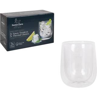 Glassæt Inde Santa Clara Borosilikatglas 250 ml 2 Dele