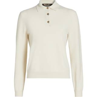Loro Piana Cashmere polo sweater - white - XXS