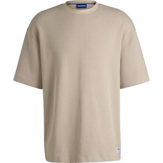 T-shirt med loose fit i bomuldsblanding med vaffelstruktur
