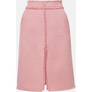 Dolce&Gabbana DG wool-blend skirt - pink - L