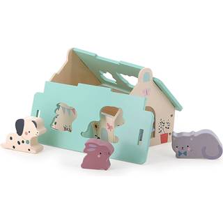 Vilac Puttekasse i træ Lille gård med dyrefigurer