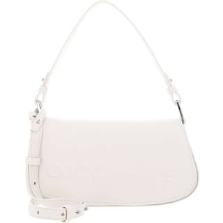 Coccinelle Myrtha Maxi Logo Skuldertaske hvid