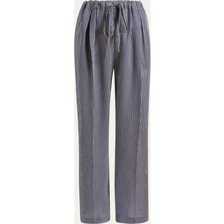 Khaite Trenton striped straight pants - blue - L