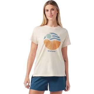 Smartwool Women's Horizon View Graphic Short Sleeve Merino-shirt Damer størrelse S farve grå