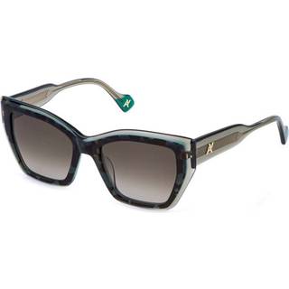 Yalea SYA191V AMRIT 0V34 53 Solbriller Kvinder Tortoiseshell - Green Tortoise On Transparent Blue - 53mm