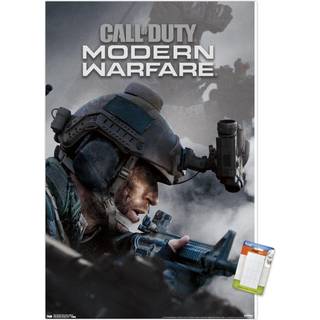 Trends International Call of Duty: Modern Warfare - Multiplayer Wall Poster 14.725 """" X 22.375 """" Premium Poster & Mount Bundle
