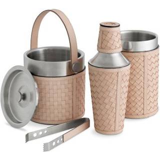 Sintra Bar Set Tan Leather Set of 3