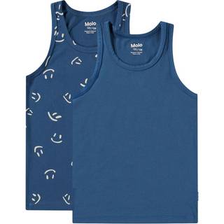 Molo Jayden 2-Pack Tank Top Happy Best 110/116 cm  Marineblå  110/116 cm  mand