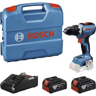 BOSCH GSR 18V-65 Bore-/skruemaskine Li-Ion, 63Nm, brushless + L-Case +2x batterier Li-Ion, 18V, 5Ah + oplader