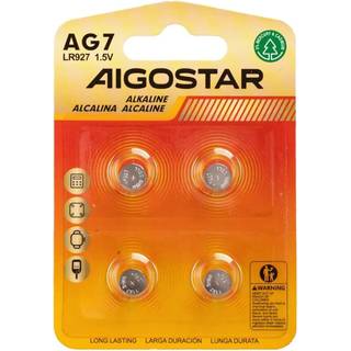 4 stk. Knapcellebatteri - AG7 LR927,1,5V