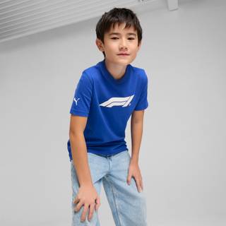 Puma F1Â® Essentials Tee Kids, Blue, Size 5-6Y, Clothing - Vivid Blue - 5-6Y