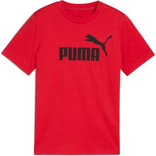 Men&#39;s Puma ESS No. 1 Logo Tee Youth, Red, Size 15-16Y, Shop - Red - 15-16Y