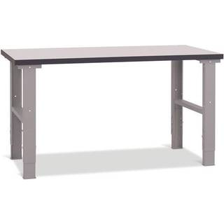 Filebænk med grå laminat bordplade 1500x620mm