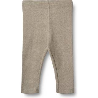 Wheat Jules Leggings I Jersey Gravel Melange 74 cm  Beige  74 cm  Unisex