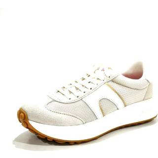 Campertil kvinder. K201826-007 Pelotas Athens grå træningssko i læder (36), 3-5 cm, Blonder, Casual, Bæredygtig