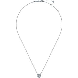 Ted Baker Silver Florita Crystal Flower Necklace - Silver - 49cm