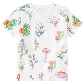 Stella McCartney Kids Floral cotton jersey T-shirt - white - Y 8