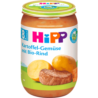 HiPP Økologisk ret med kartoffel, grøntsager og økologisk oksekød 86.14 DKK/1 kg (6 x 220.0g)