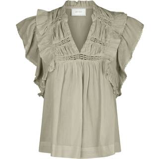 Jayla S Voile Bluse, Smoke Green, 36
