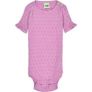 FUB Pointelle Baby Body Orchid 86 cm  Lyserød  86 cm  kvinde