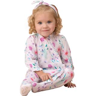 Angel & Rocket Fleur Water Color Tryk Frill Babygrow og pandebåndssæt6 - 9 måneder (68 - 74cm)