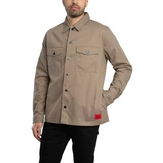 HUGO Enalu Overshirt Jacket Khaki