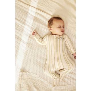 Next Ecru/Green Little Man Baby Sleepsuit (0mths-2yrs)