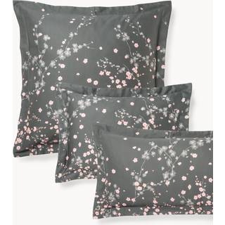 Bomuldssatin pudebetræk Sakura med blomsterprint