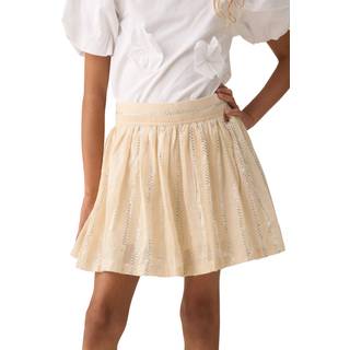 Angel & Rocket Angel & Rocket Cream Ellie Metallic Stripe Skort