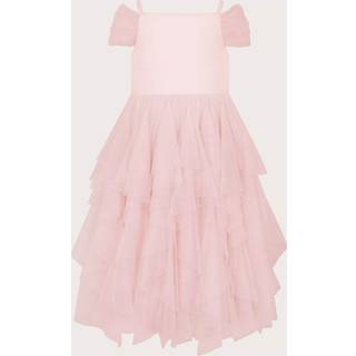 Monsoon Scarlett Bardot Tulle Flæsekant Kjole4 år (104cm)