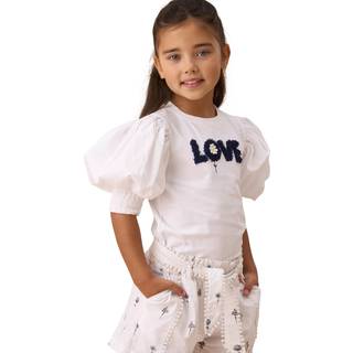 Angel & Rocket Agatha Hjerte Tryk Rib T-shirt3 - 4 år (98 - 104cm)