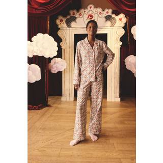 Cath Kidston Cath Kidston Ecru Paddington Check Button Up 100% Cotton Pyjamas