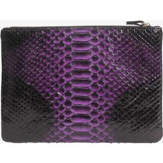 The Case Factory Small Clutch Real Python Lila/Black