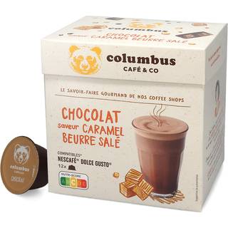 Columbus | Varm chokolade med saltkaramel - 12 kapsler til Dolce Gusto