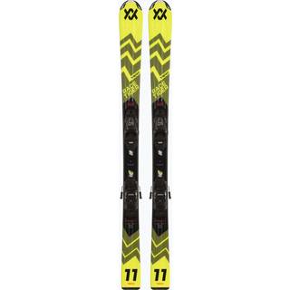 Völkl Racetiger JR + 7.0 VMotion Børn Ski (Sort/Gul)