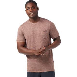 Smartwool Stag Stare Merino Hemp Blend S/S Merino-shirt Herrer størrelse XL farve brun/pink