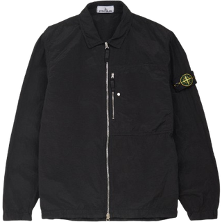 Stone Island Nylon Metal Zip Overshirt Black