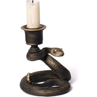 Antik Goldfarbene Schlange als Kerzenständer 11,5cm