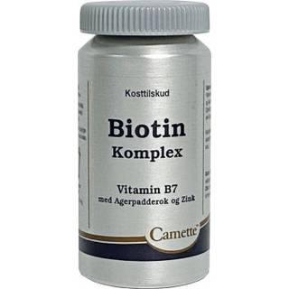 Camette B7 Biotin Komplex med Zink og Agerpadderok - 90 tab.