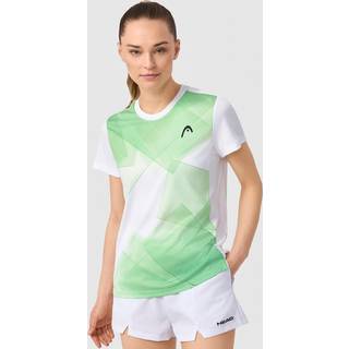 Head Tie-Break T-shirt Women White/Celery Green