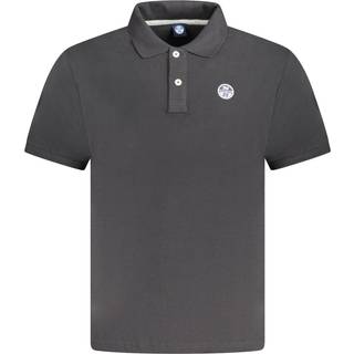 North Sails Black Cotton Men Polo Shirt