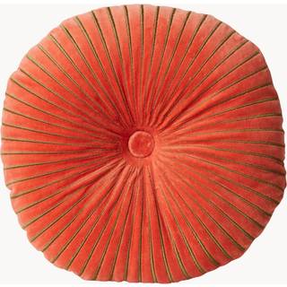 Rund håndlavet Bomuldspude Ripple, Ø 50 cm